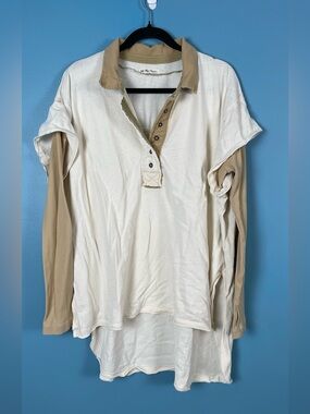 FP WE THE FREE GONE ROGUE TWOFER HENLEY SIZE LARGE